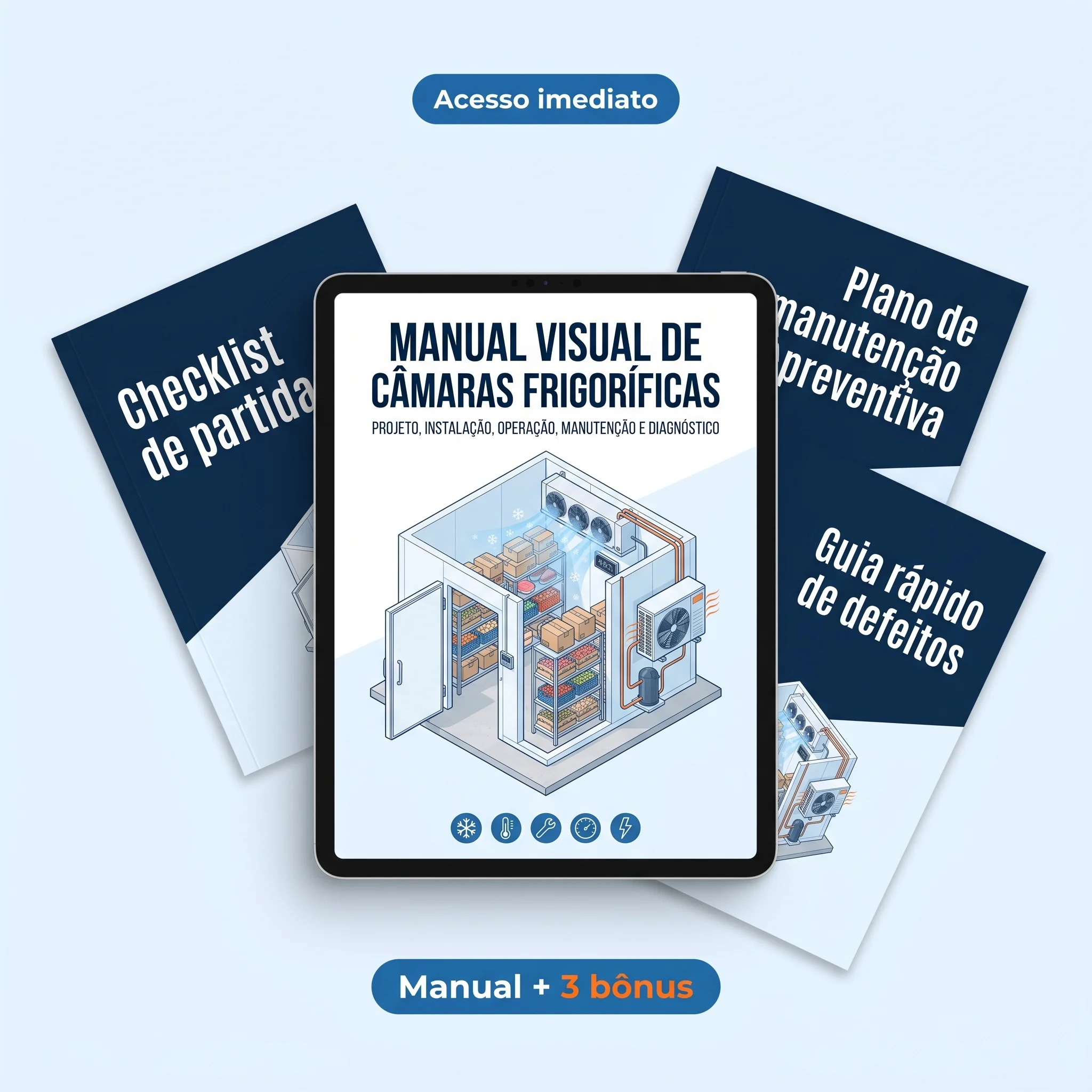 Manual Visual de Câmaras Frigoríficas — 8 módulos + 3 bônus — 1